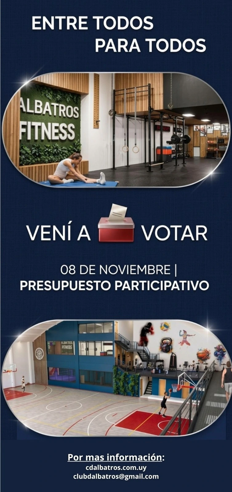 Imagen de¡El Club Deportivo Albatros se postula al Presupuesto Participativo IM 2026 con la propuesta número 20!