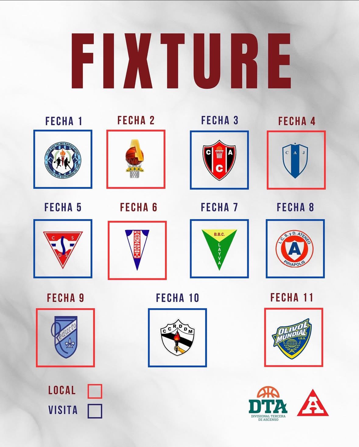 Imagen deSe viene la DTA 2025 y hay fixture