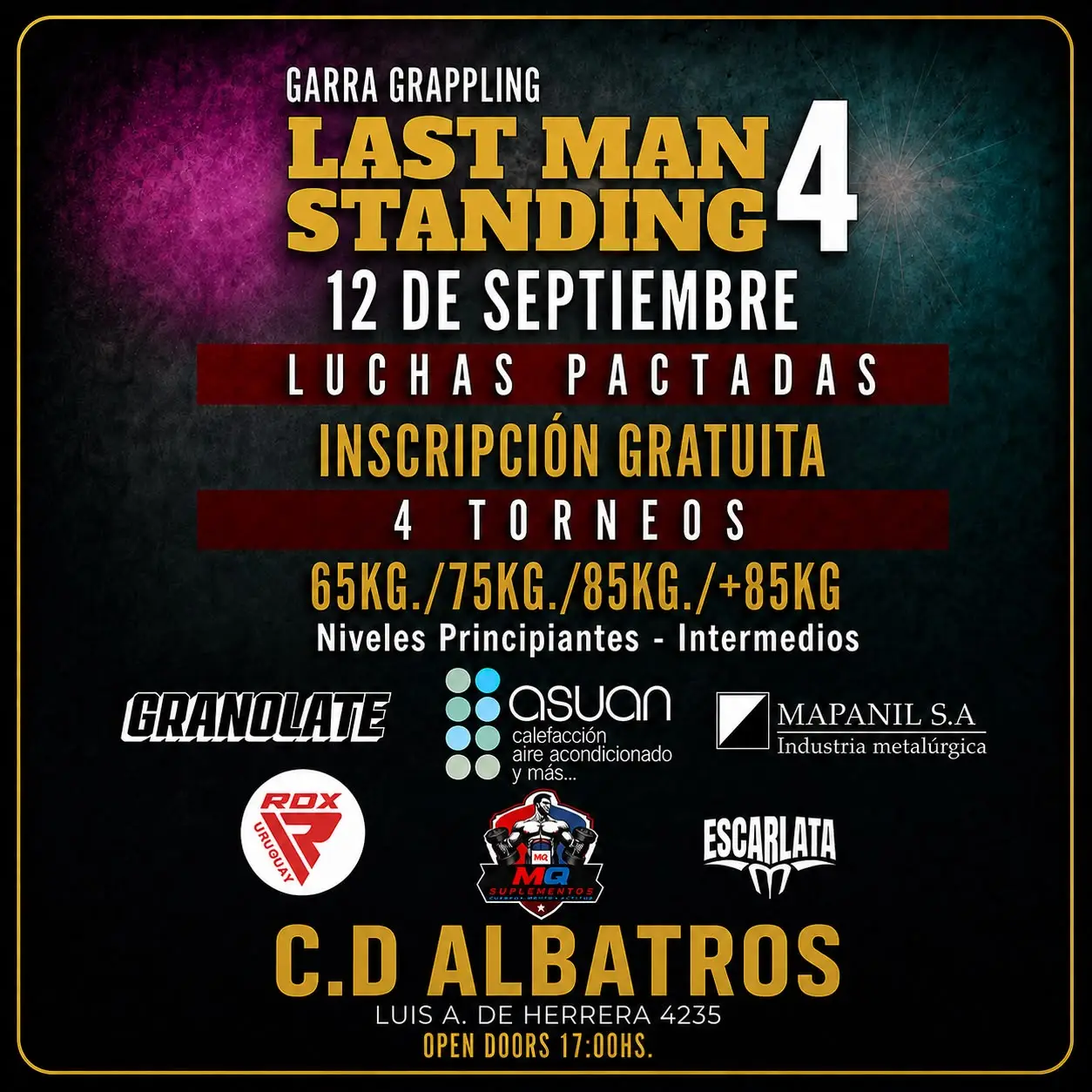 Imagen deLast Man Standing 4 llega al Club Deportivo Albatros
