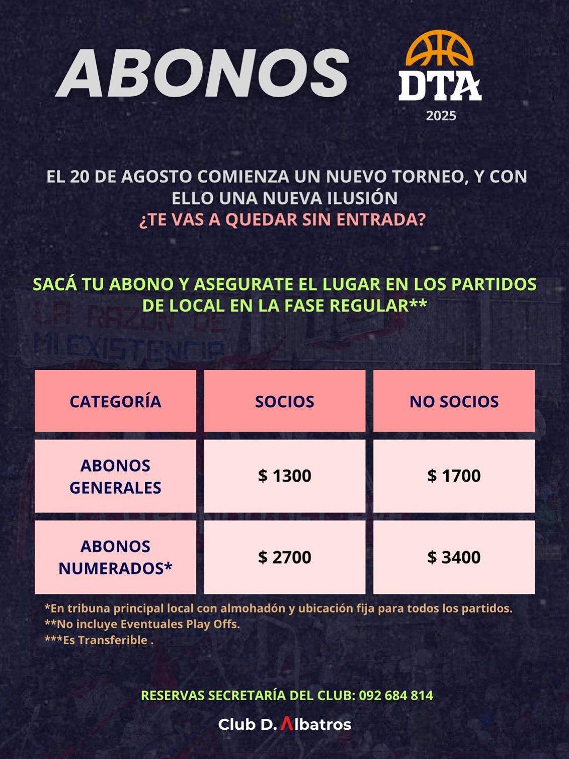 Imagen deAbonos DTA 2025