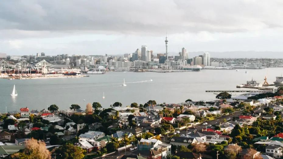 View of Auckland City from the North Shore
