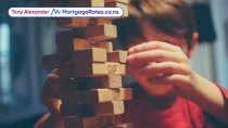 Child playing jenga