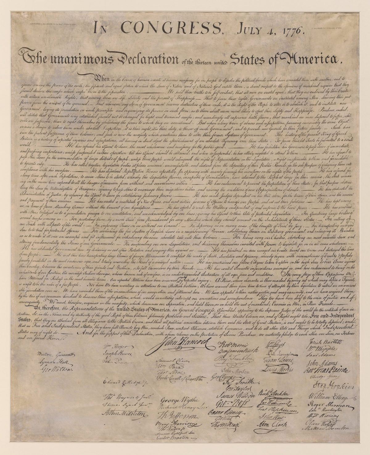 Irish Signers of the Declaration of Independence