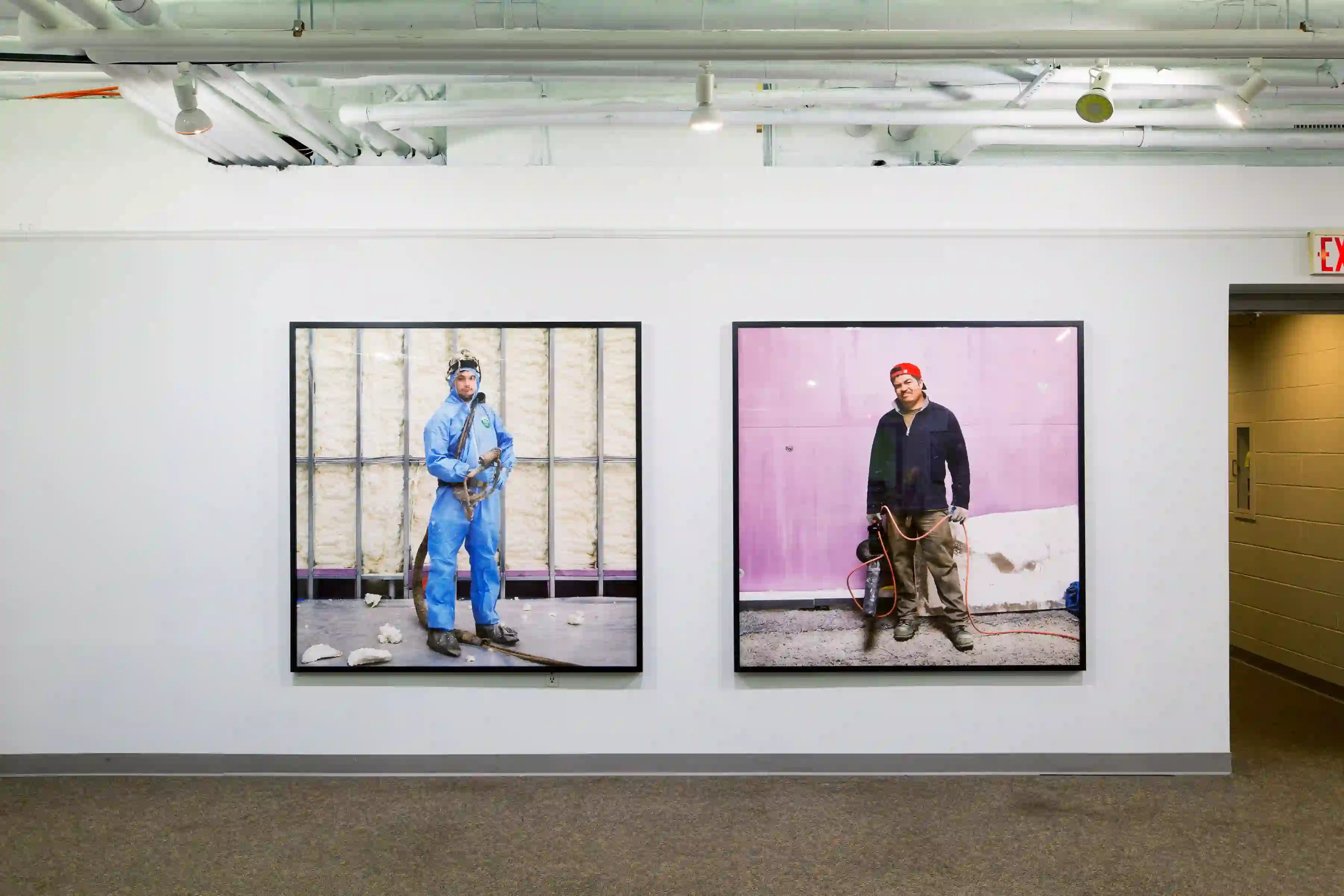 Installation view of Marco Anelli: Building Magazzino at The Alice Curtis and Desmond Fish Library