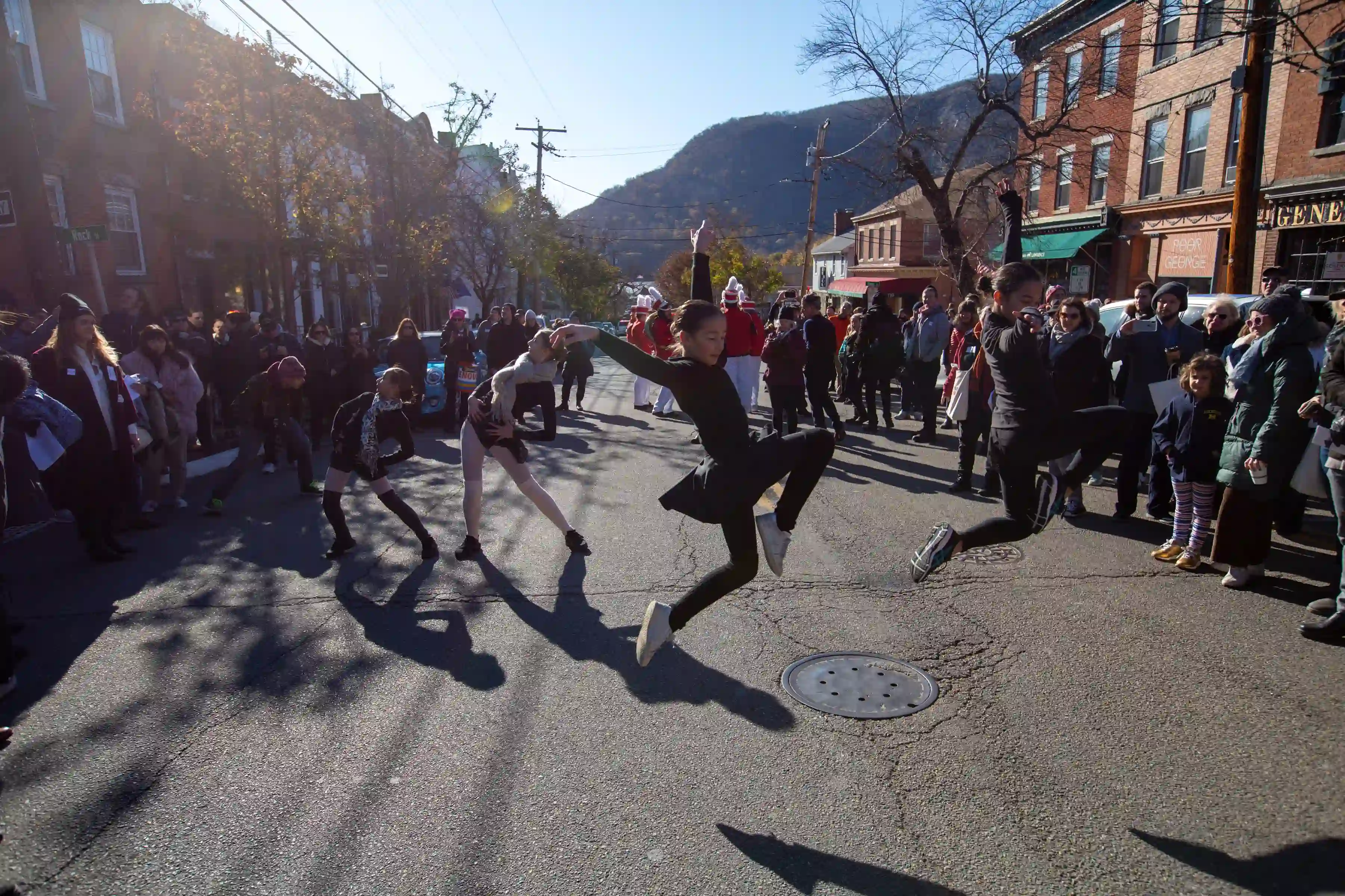Ballet performers at the Marinella Senatore and The School of Narrative Dance Performance event in Cold Spring, 2019