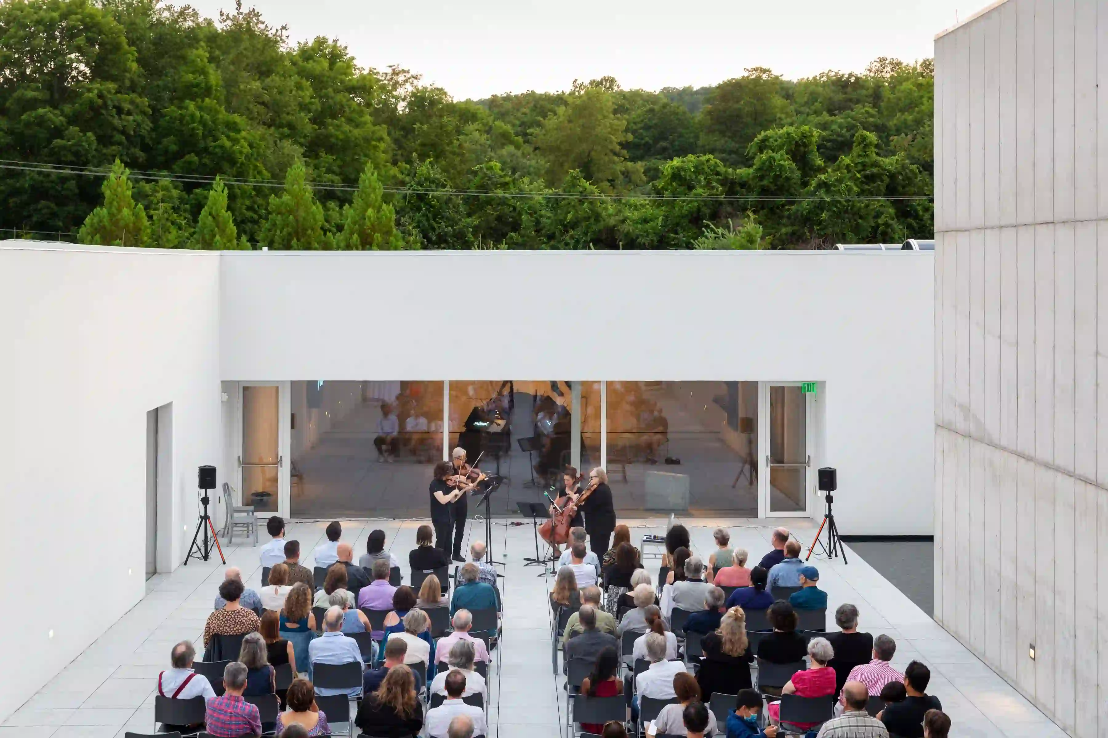 Attendees at the Italian Expressiveness and Expressionists concert at Magazzino Italian Art, June 10, 2021