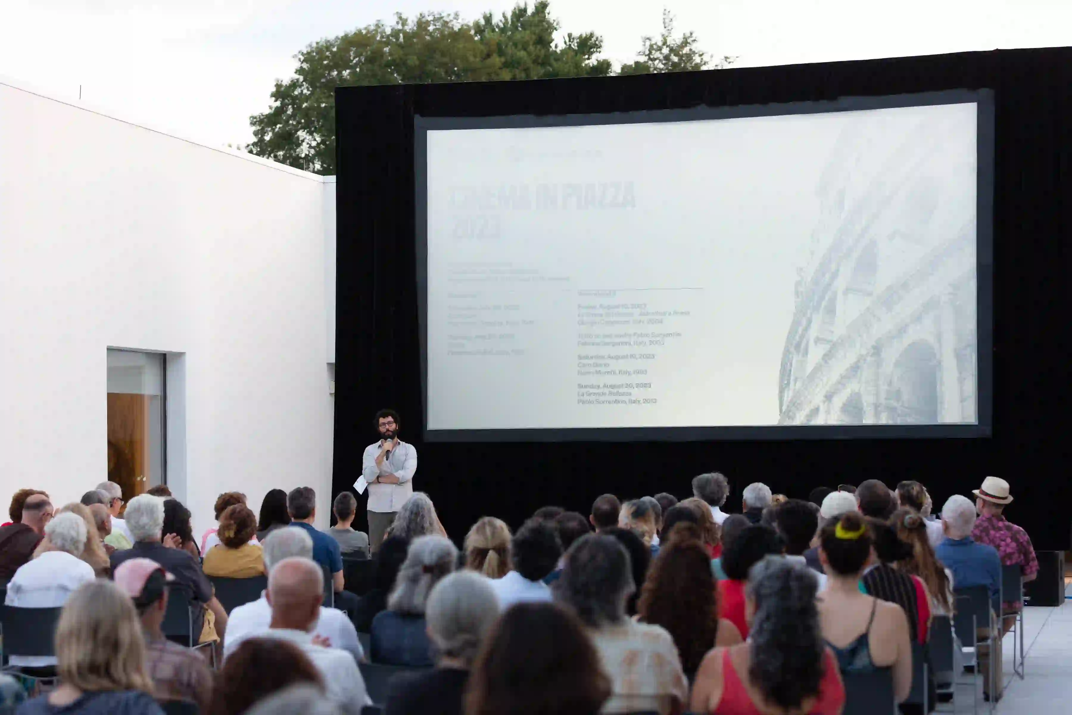 Cinema in Piazza, Sunday, July 23, 2023. Photo by Alexa Hoyer