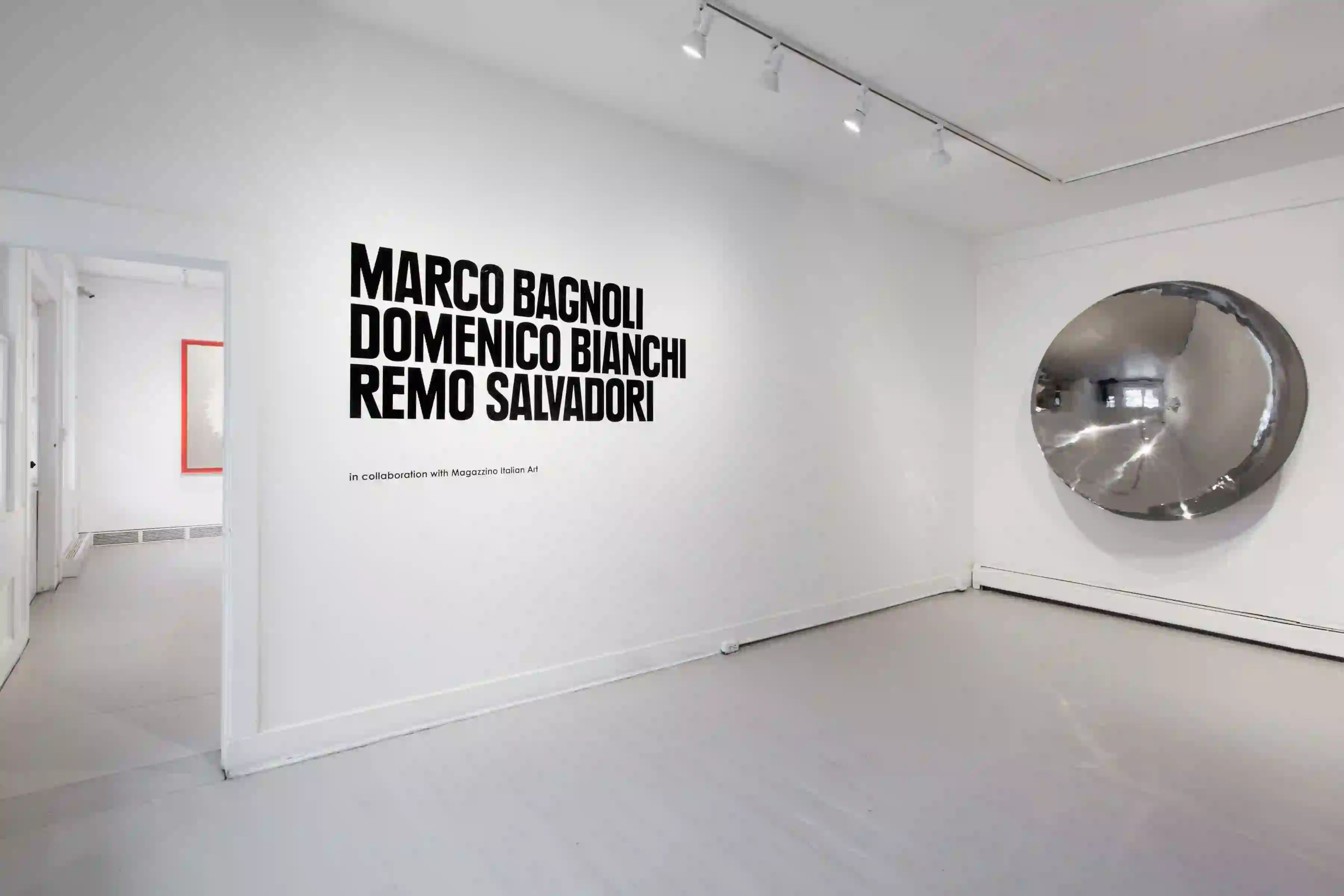 Installation view, Marco Bagnoli, Domenico Bianchi, Remo Salvadori, Garrison Art Center