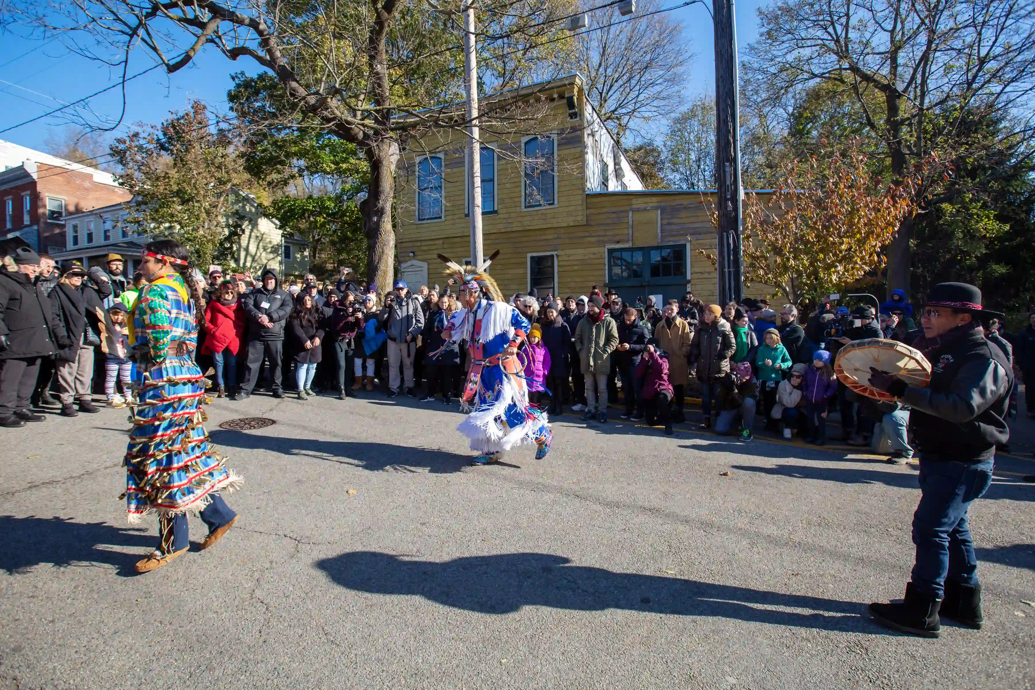 Marinella Senatore and The School of Narrative Dance Performance in the Village of Cold Spring, N.Y. on November 16, 2019