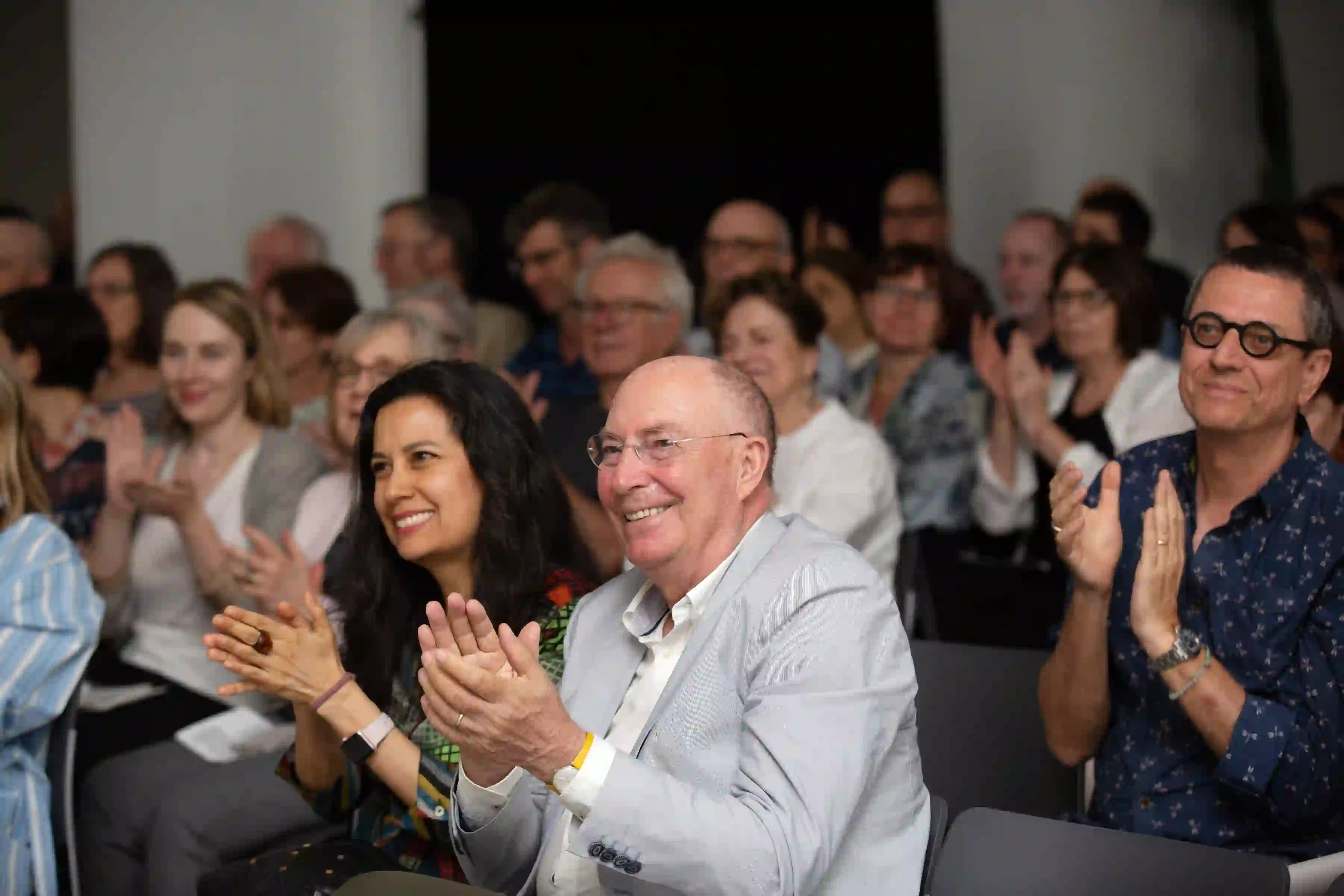 Attendees at Photo of Distinguished Professor at Hunter College and the Graduate Center, CUNY, Emily Braun's lecture, "Leaves of Grass, Clay, and Bronze: Giuseppe Penone and Walt Whitman," on June 1, 2019