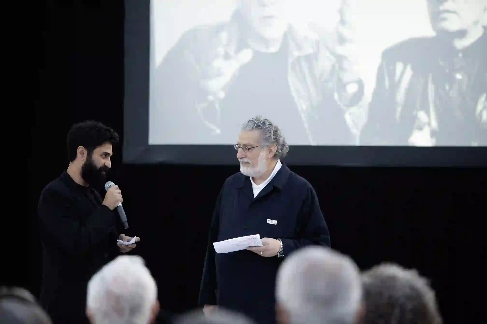 Cinema in Piazza, 2024. Domenico Palma and Giorgio Spanu. Photo by Julia Discenza