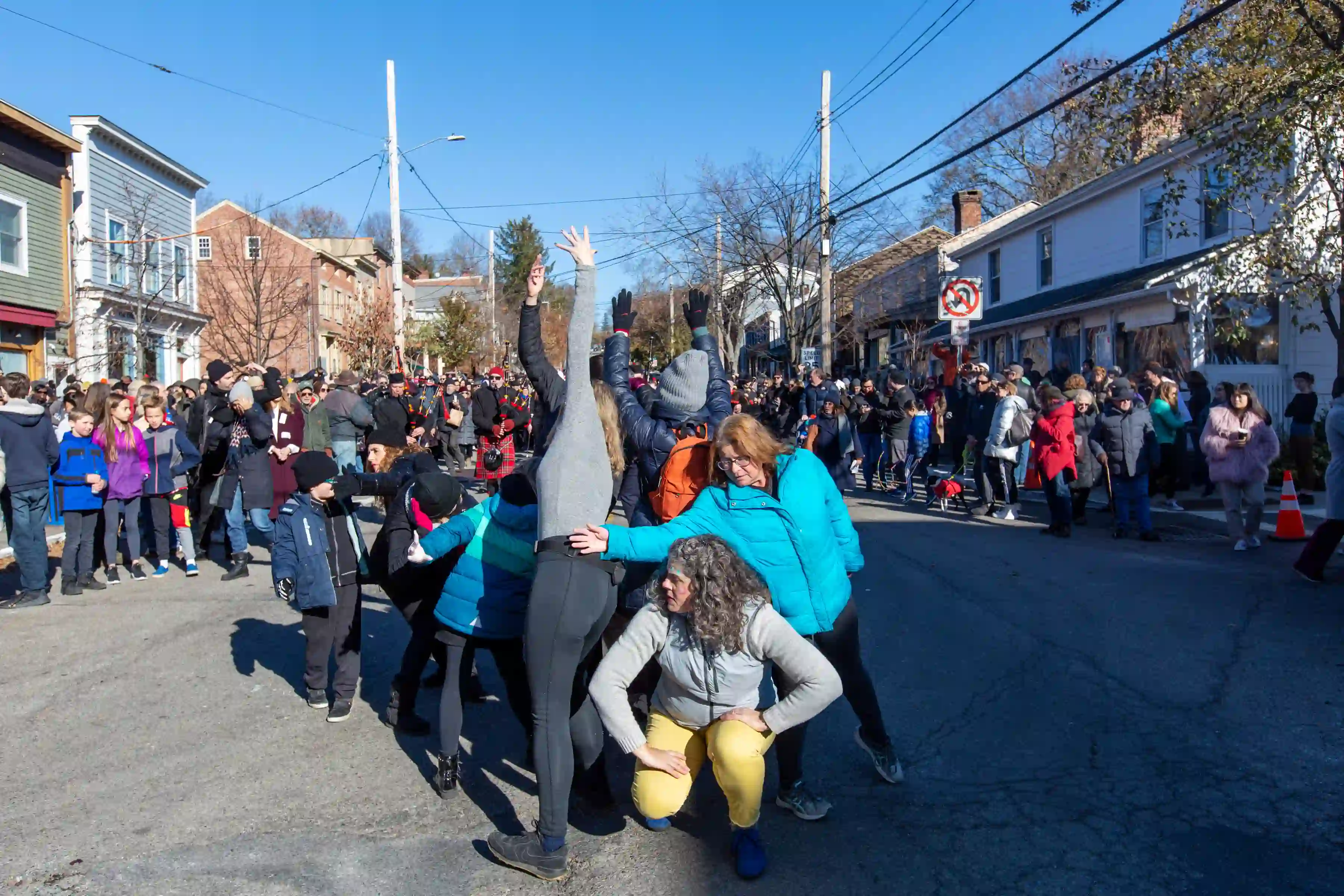 Dancers at the Marinella Senatore and The School of Narrative Dance Performance event, 2019