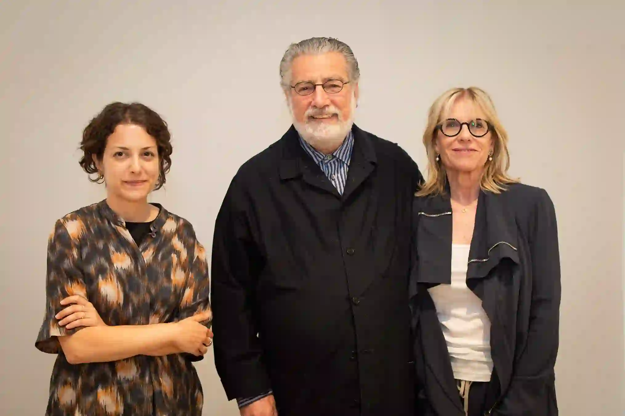 From left to right: Marta Federici, Giorgio Spanu, Nancy Olnick. Photo by Julia Discenza