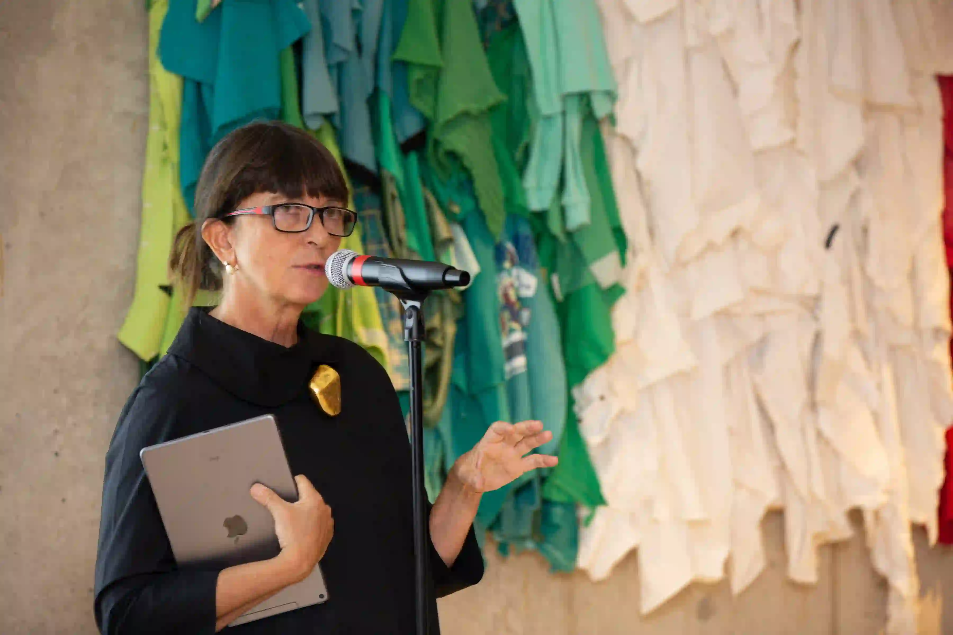 Antonella Soldaini at the Book presentation of "Marco Bagnoli" at Magazzino Italian Art Foundation on September 28, 2019