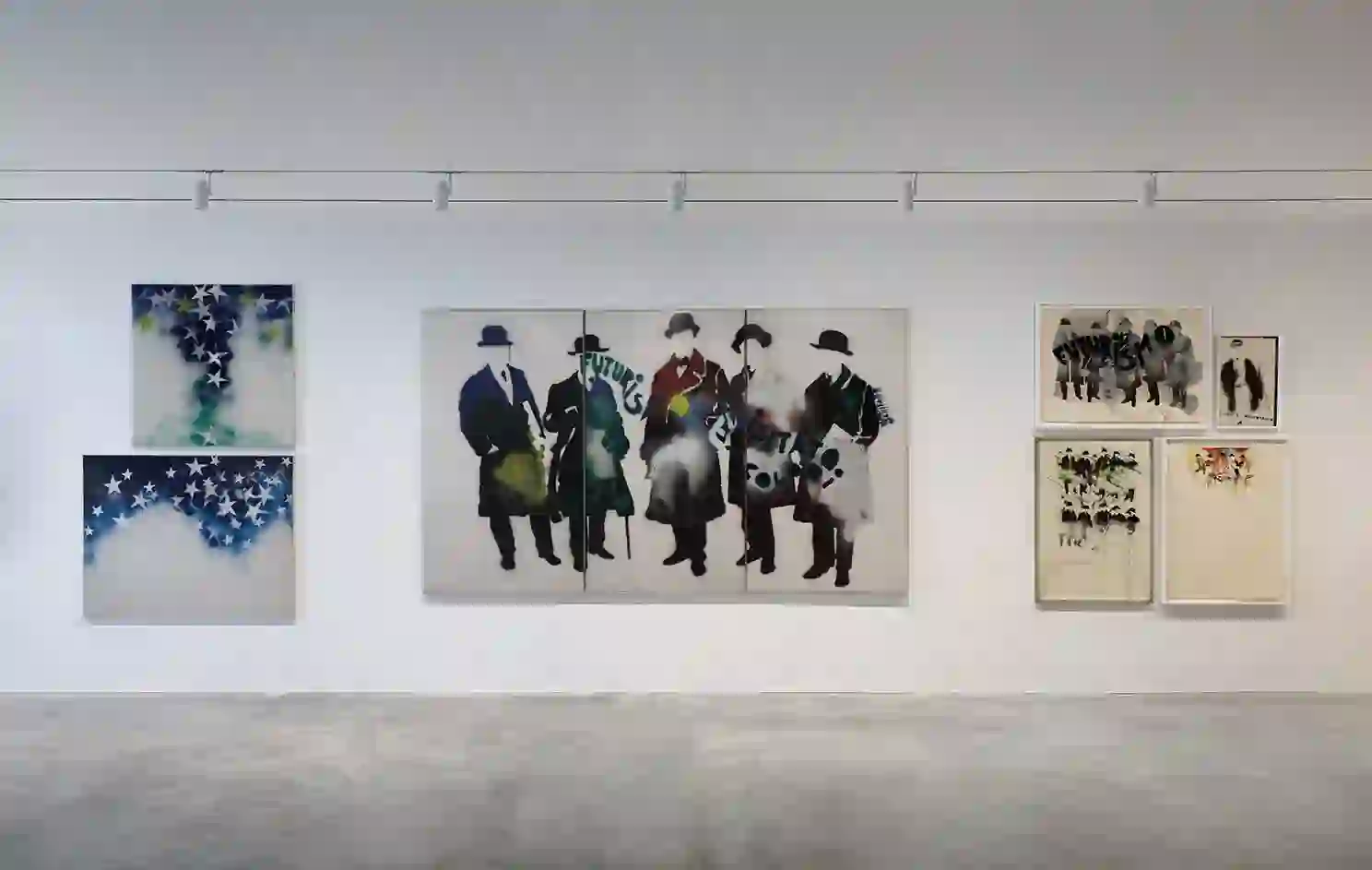 Installation view of 'Mario Schifano: The Rise of the ‘60s' at the Robert Olnick Pavilion at Magazzino Italian Art, Cold Spring, NY. Photo by Marco Anelli / Tommaso Sacconi