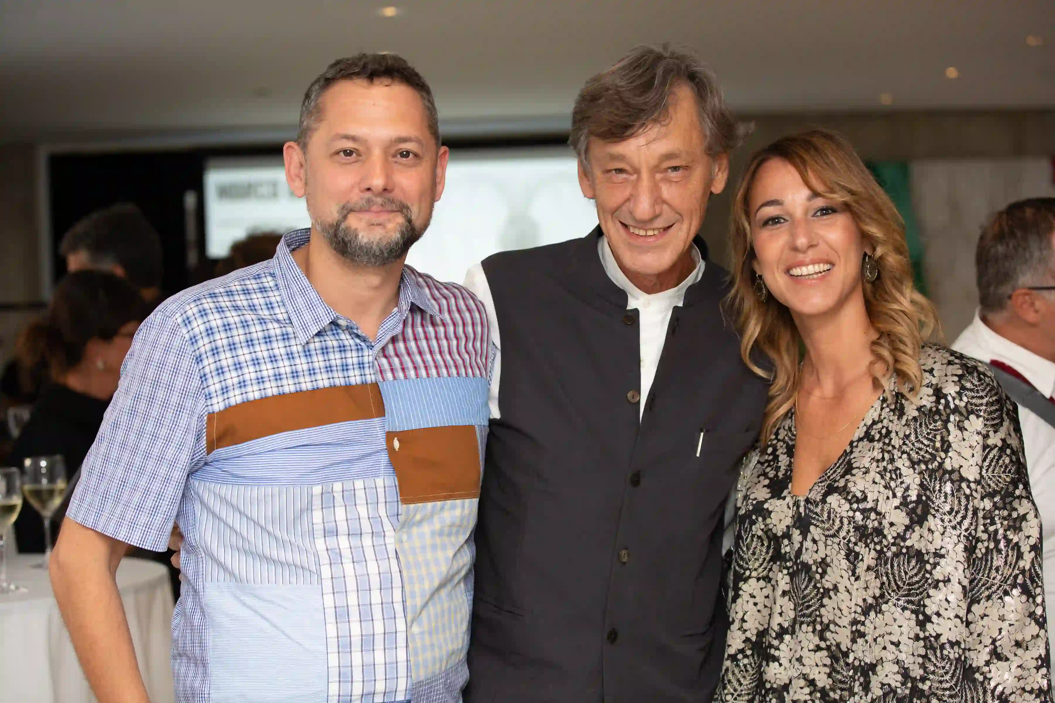 Marco Bagnoli photographed with attendees