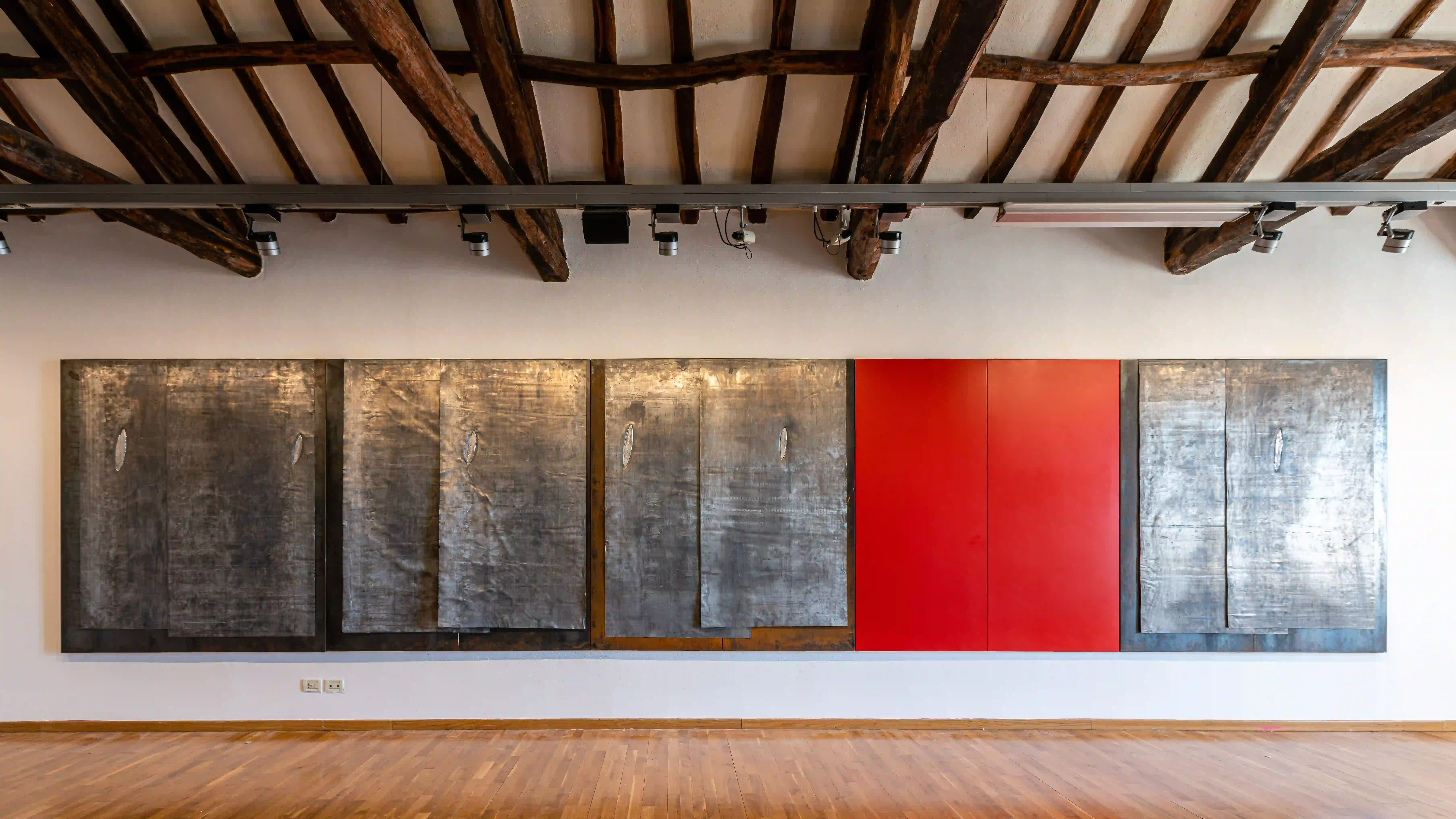 Installation view of "Arte Povera: From the Olnick Spanu Collection" at Palazzo di Città - Musei Civici di Cagliari, July 26 - December 8, 2019