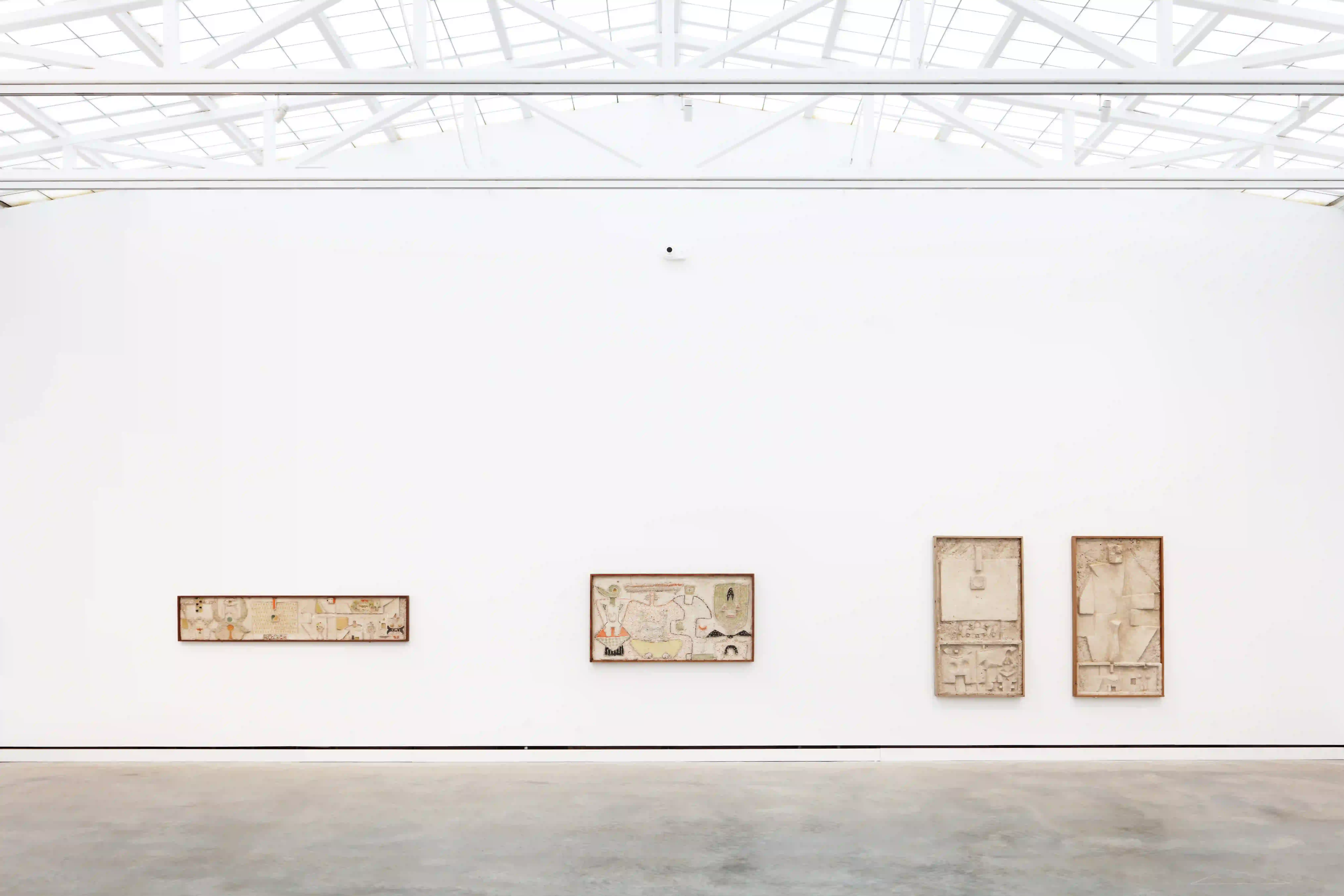 Installation view of the exhibition Nivola: Sandscapes at Magazzino Italian Art, Cold Spring, New York