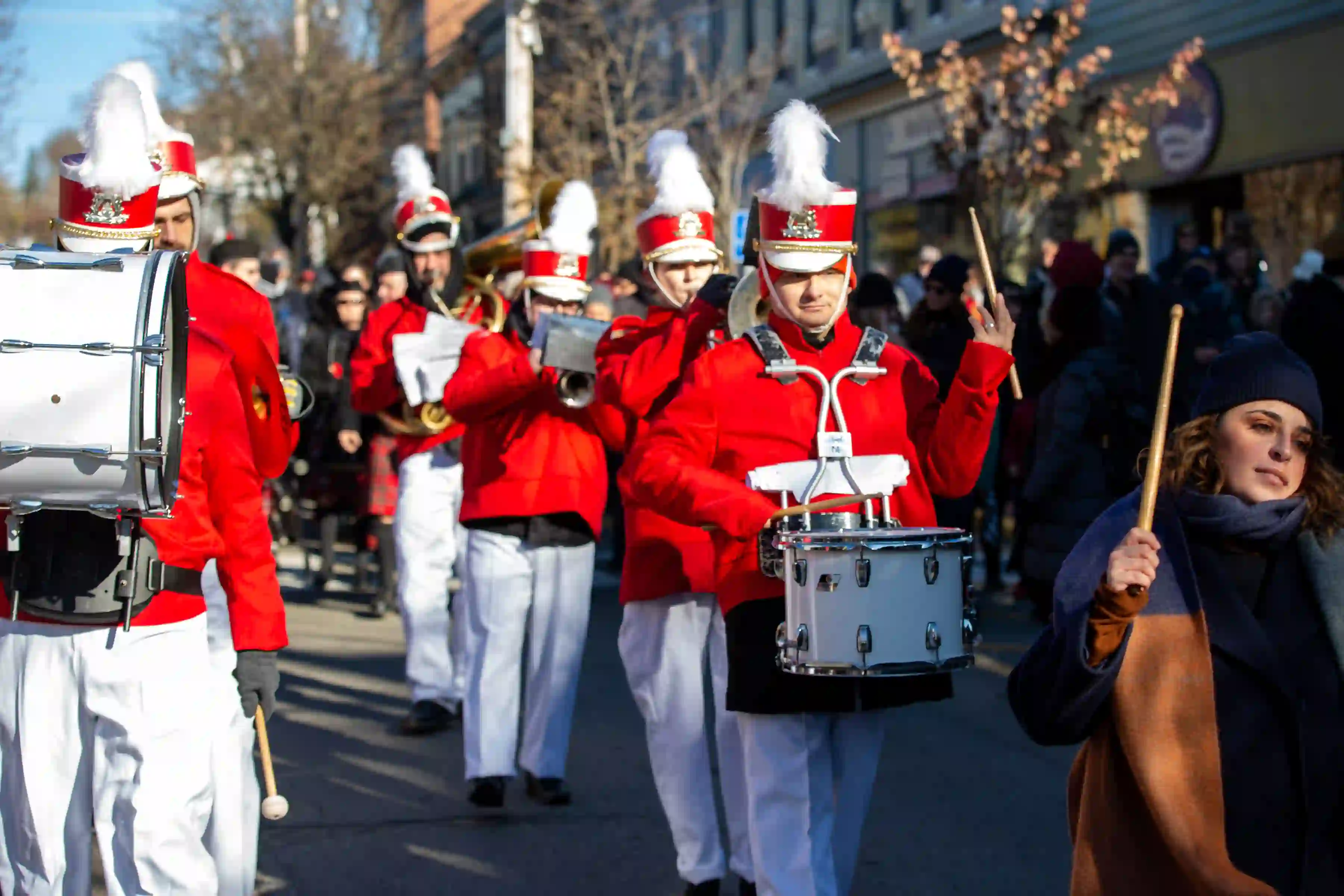 Marching band at the Marinella Senatore and The School of Narrative Dance Performance, 2019