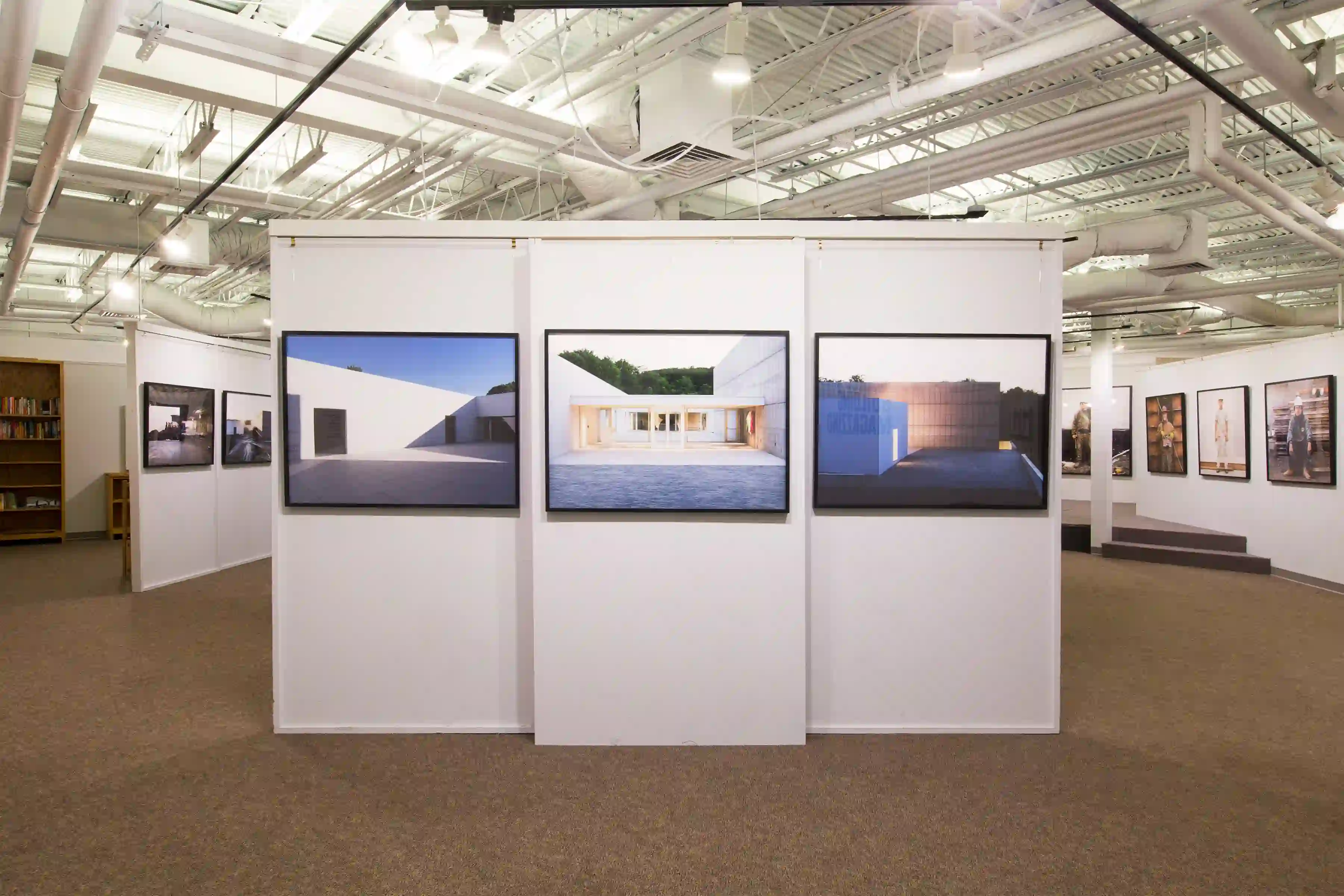 Installation view of Marco Anelli: Building Magazzino at The Alice Curtis and Desmond Fish Library