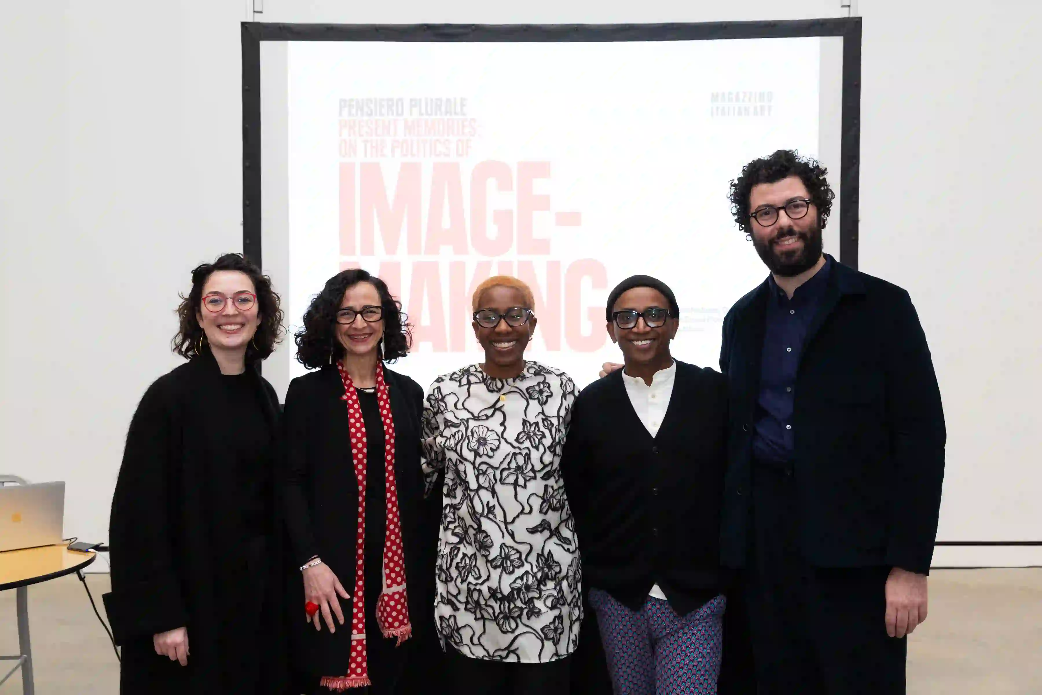 Left to right: Ilaria Conti, Teresa Fiore, Mistura Allison, Dawit L. Petros, Vittorio Calabrese. Photo by Alexa Hoyer