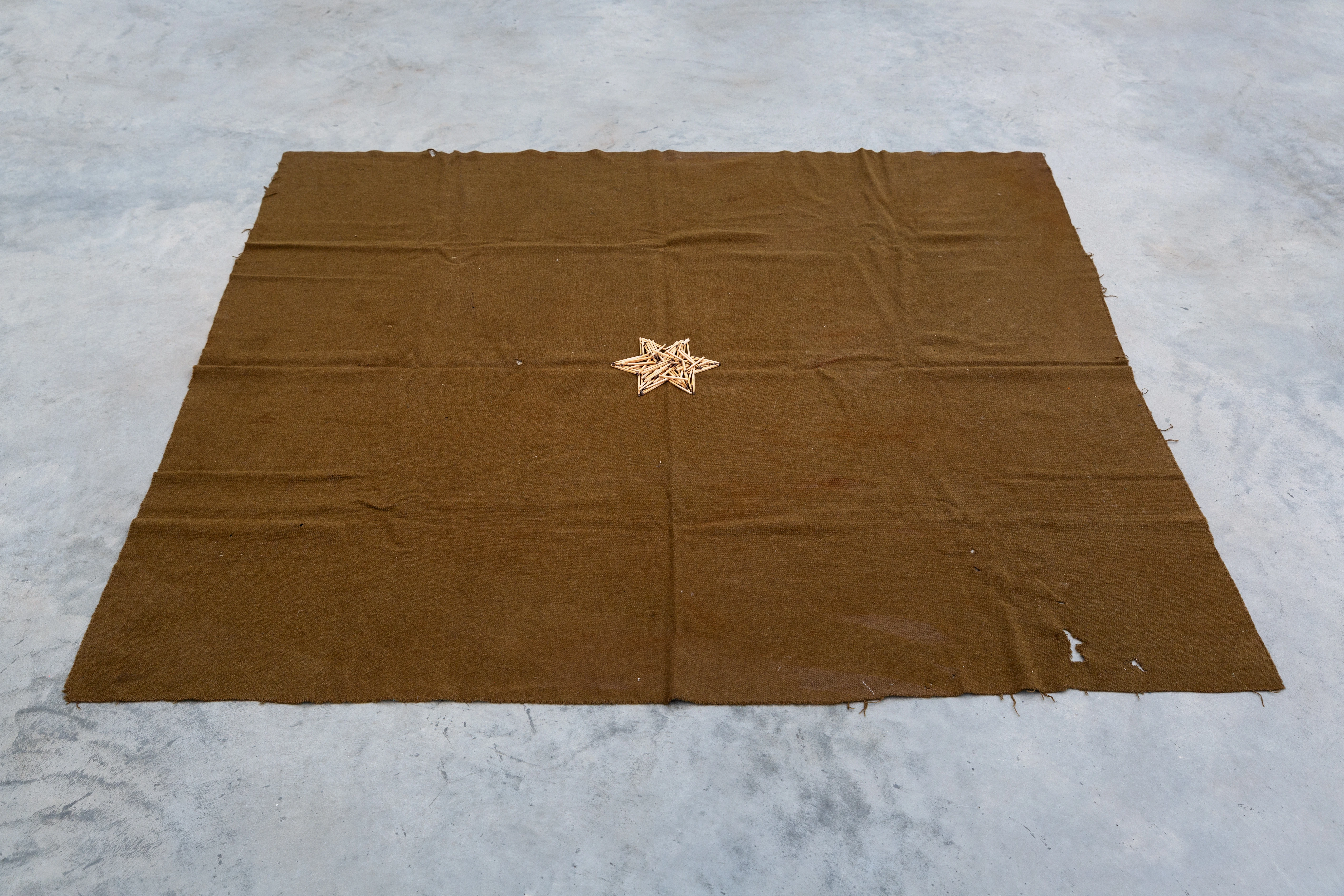 Installation view of Bochner Boetti Fontana at Magazzino Italian Art, Cold Spring, New York
