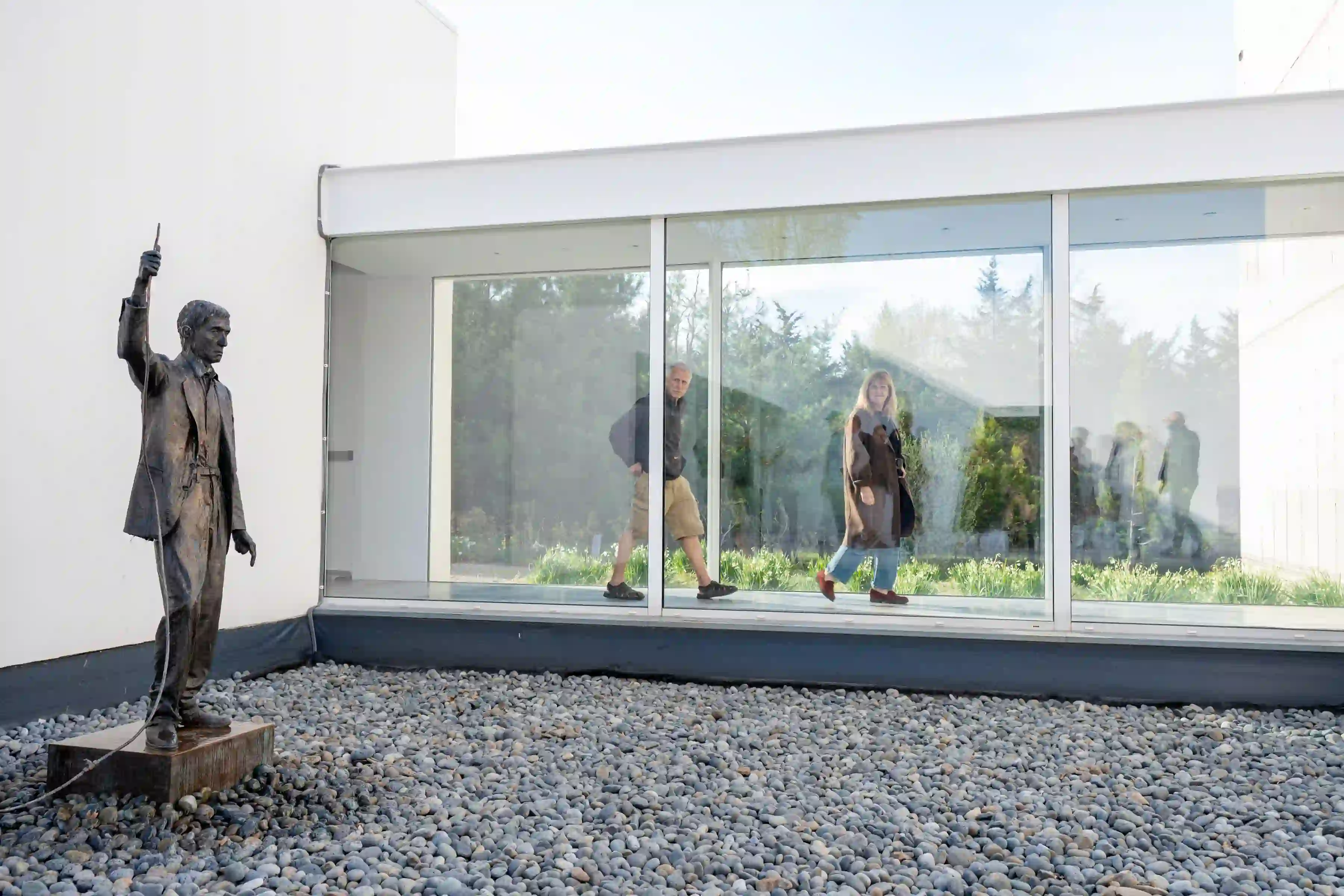 Alighiero Boetti Autoritratto installed in Magazzino Italian Art Courtyard. Photo by Rohanna Mertens