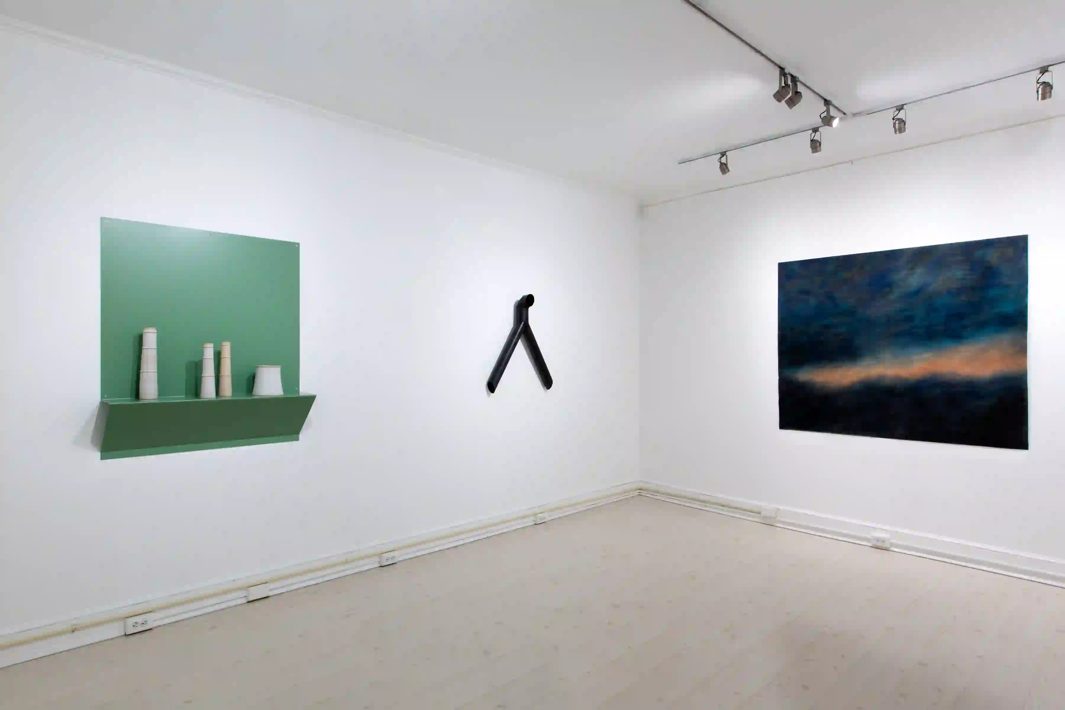 Installation view of Young Italians