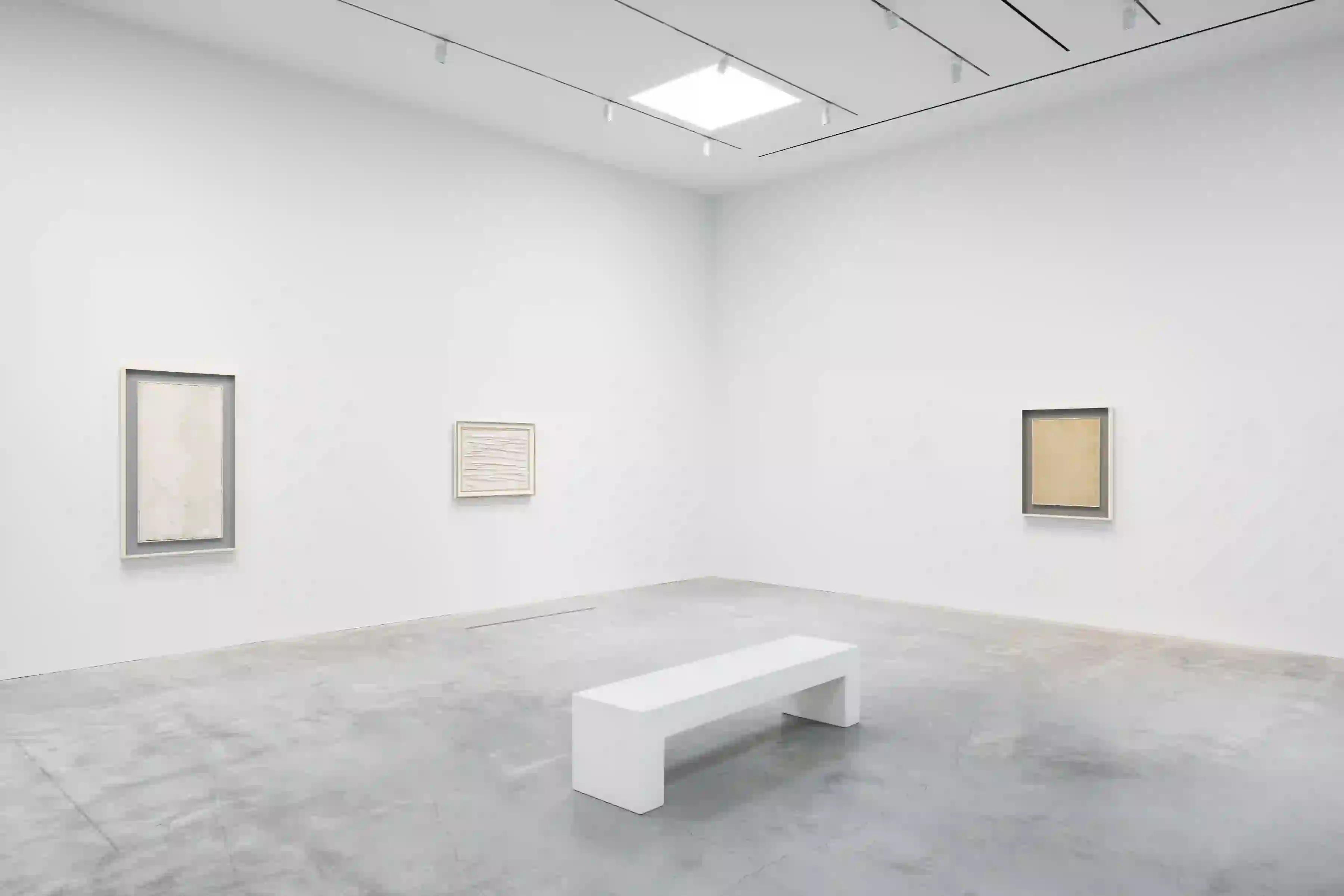 Installation view of Piero Manzoni: Total Space at the Robert Olnick Pavilion at Magazzino Italian Art, Cold Spring, NY. Photo by Alexa Hoyer