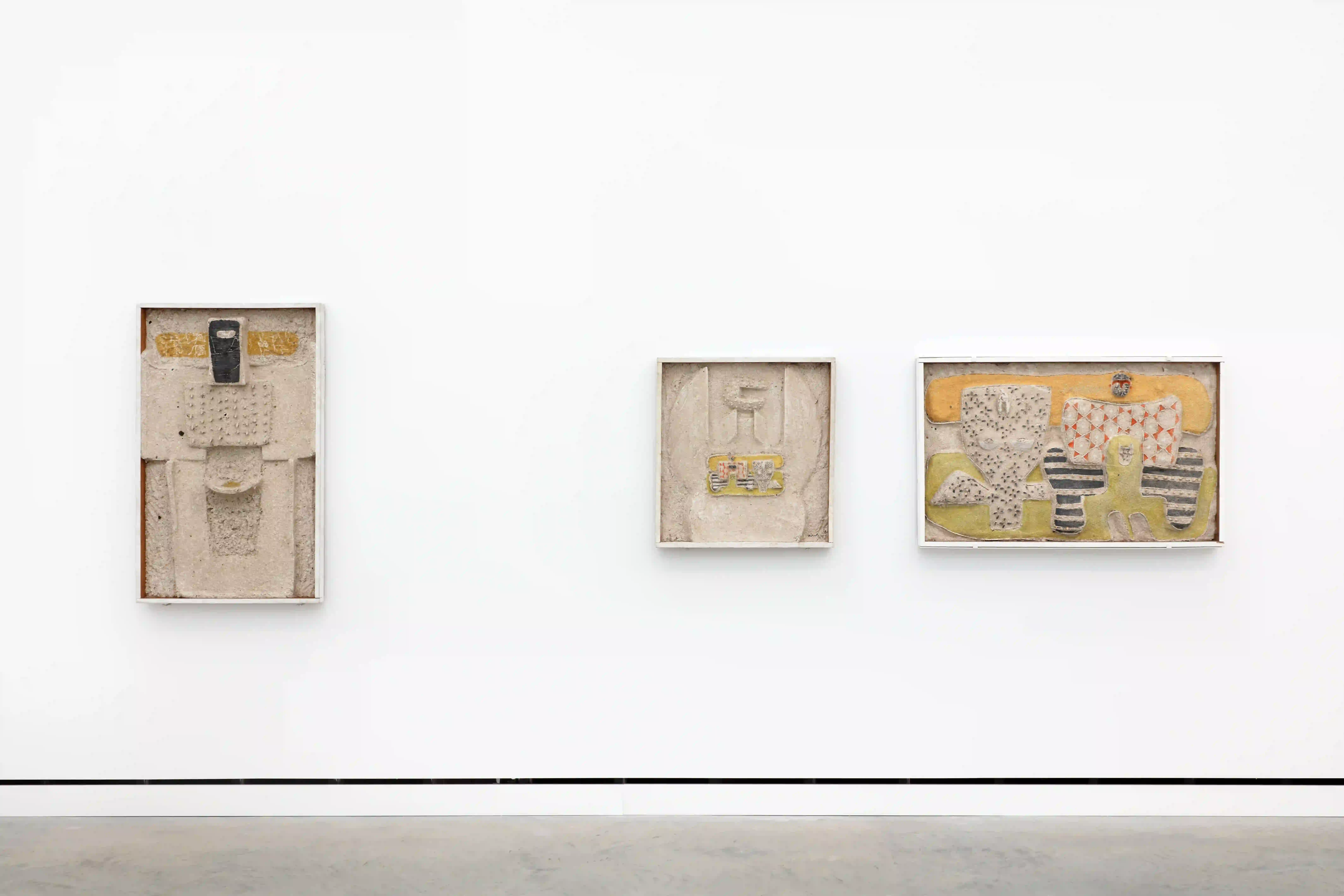Installation view of the exhibition Nivola: Sandscapes at Magazzino Italian Art, Cold Spring, New York