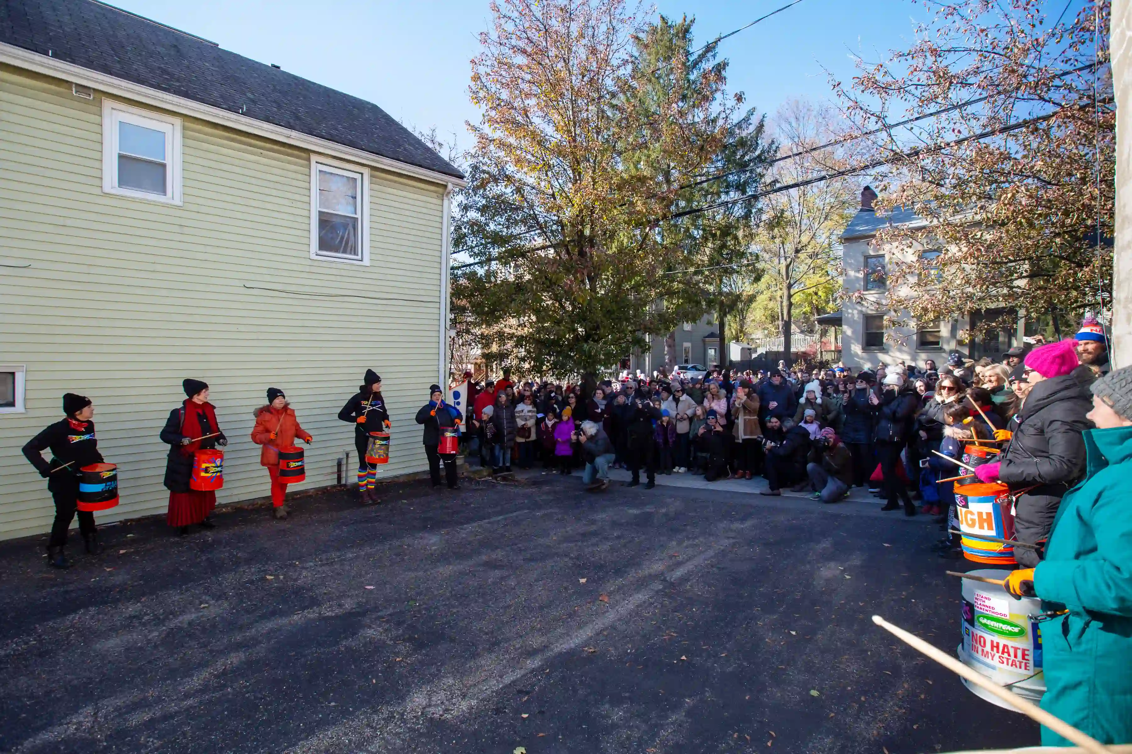 Marinella Senatore and The School of Narrative Dance Performance in the Village of Cold Spring, N.Y. on November 16, 2019