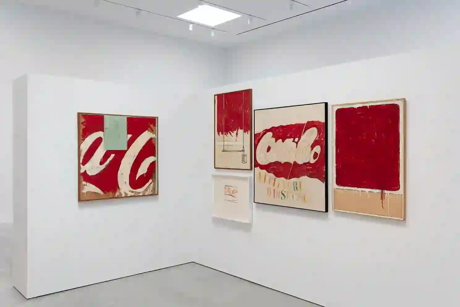 Installation view of 'Mario Schifano: The Rise of the ‘60s' at the Robert Olnick Pavilion at Magazzino Italian Art, Cold Spring, NY. Photo by Marco Anelli / Tommaso Sacconi