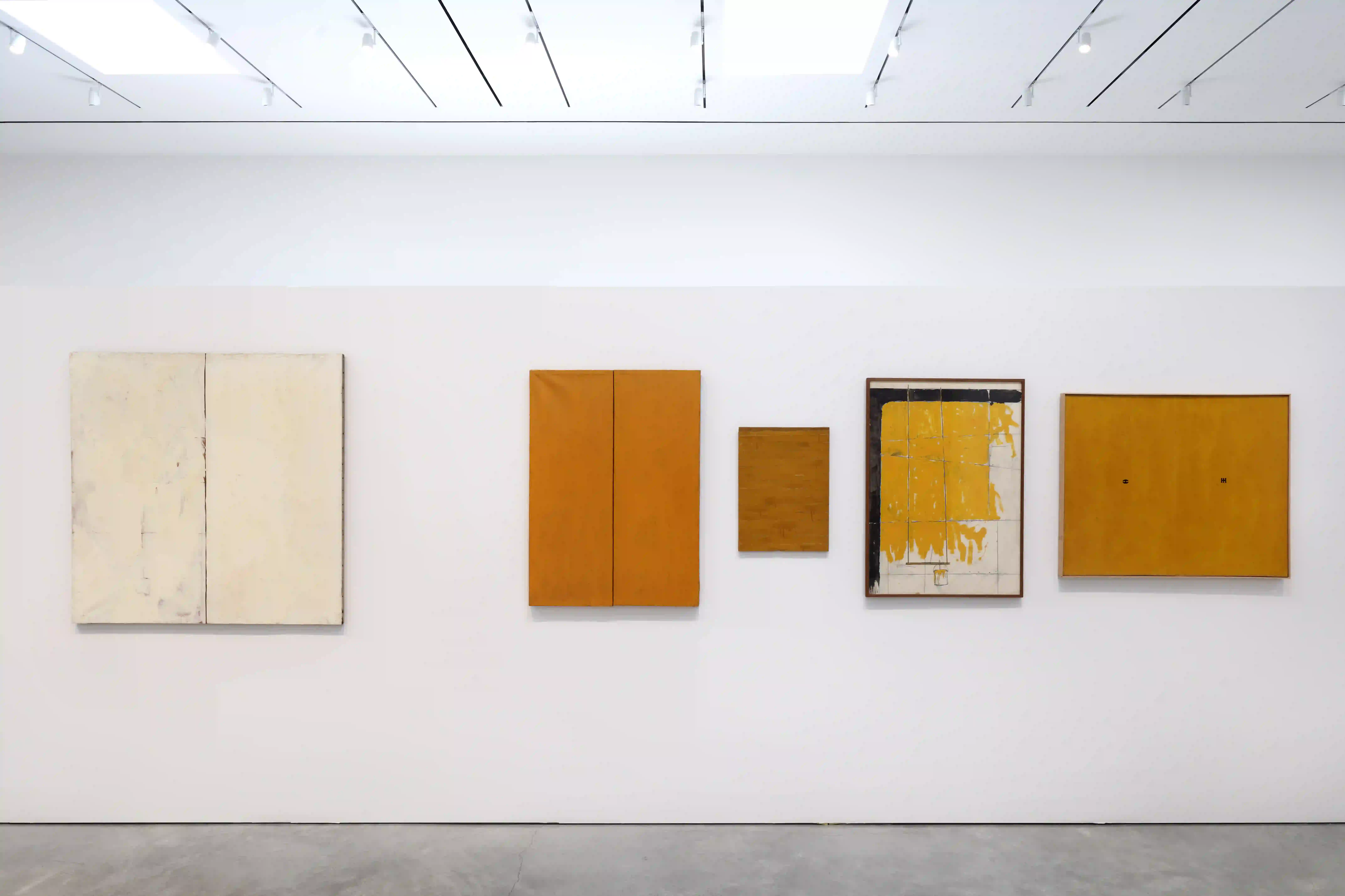 Installation view of 'Mario Schifano: The Rise of the ‘60s' at the Robert Olnick Pavilion at Magazzino Italian Art, Cold Spring, NY. Photo by Marco Anelli / Tommaso Sacconi