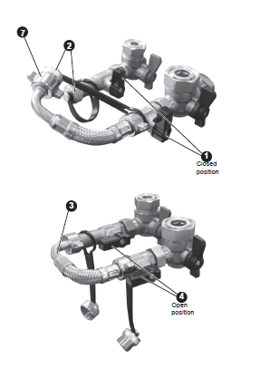 image of Pipework under boiler