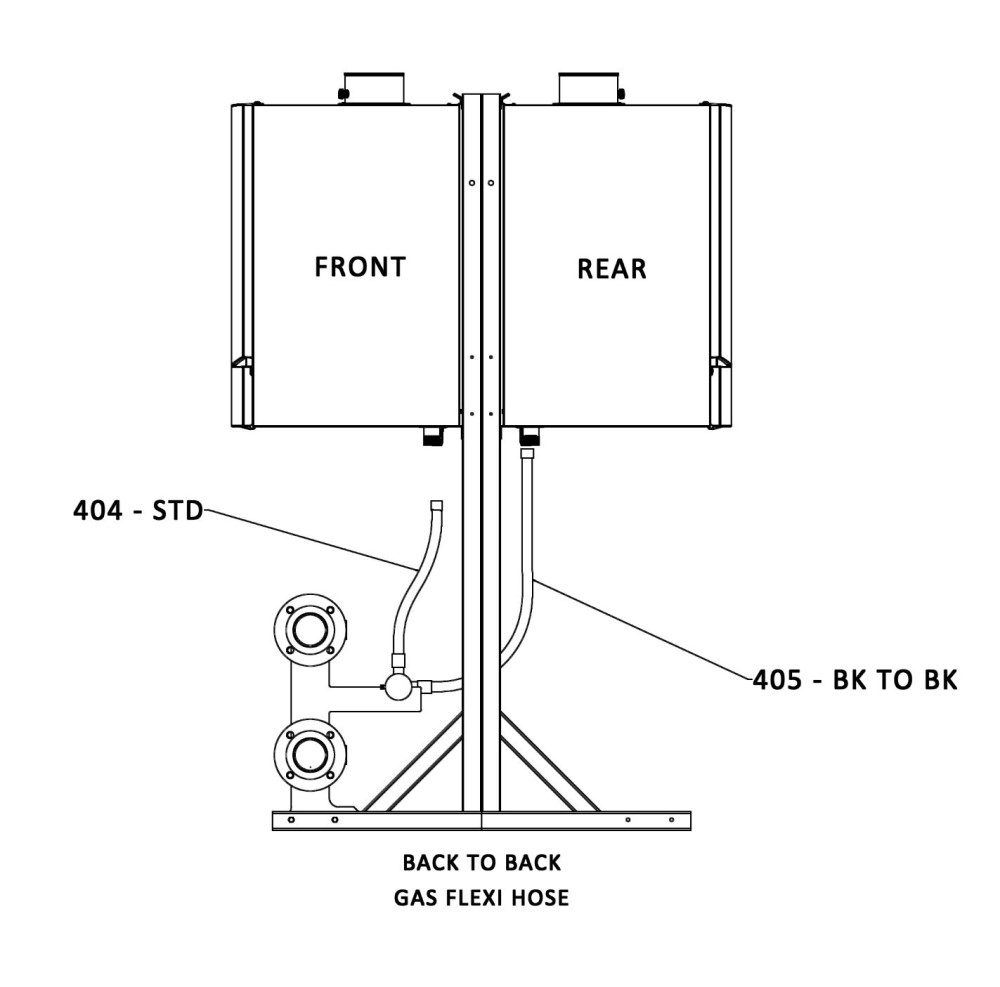 ES2-GAS HEADER BACK TO BACK