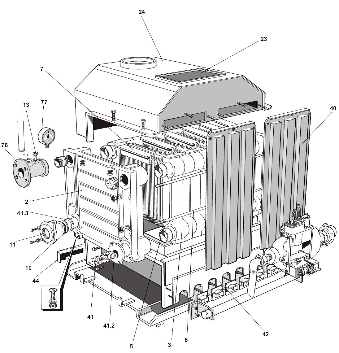 E19/B - Boiler Exploded