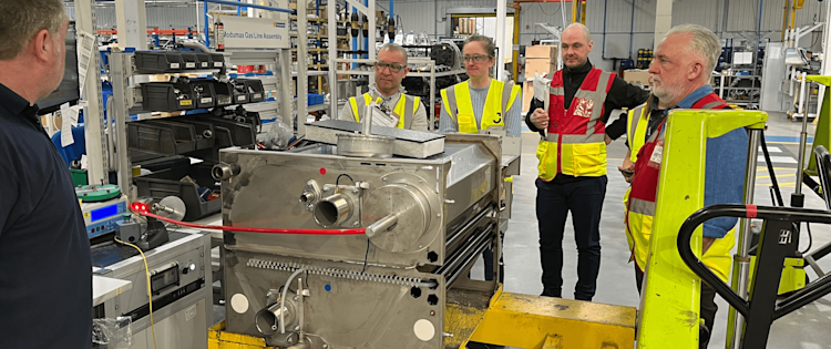 Hevac Ltd and Jacobs Engineering join the team in Hull for a factory visit