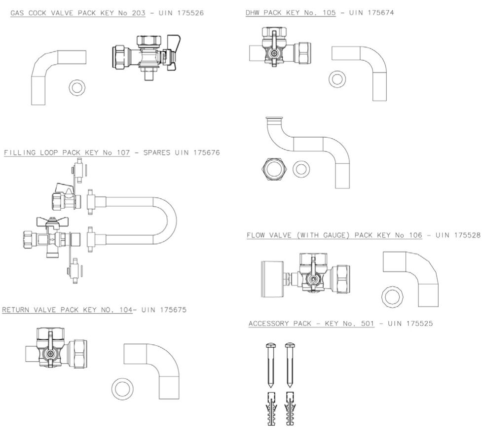 A88/H - Hardware Pack Contents