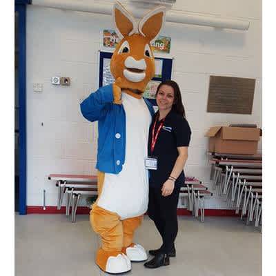 Hamworthy team member supports Easter egg hunt at local school