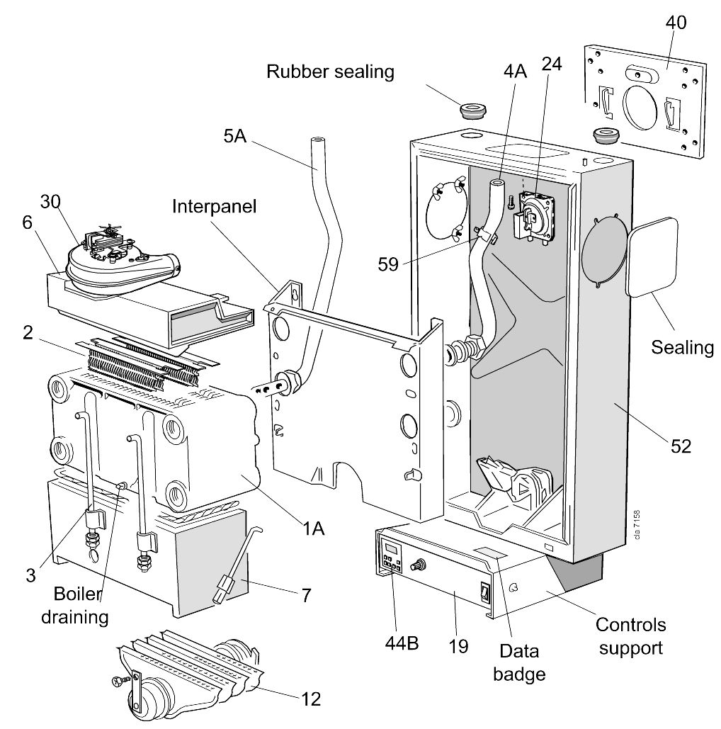 A74/B - Boiler Exploded