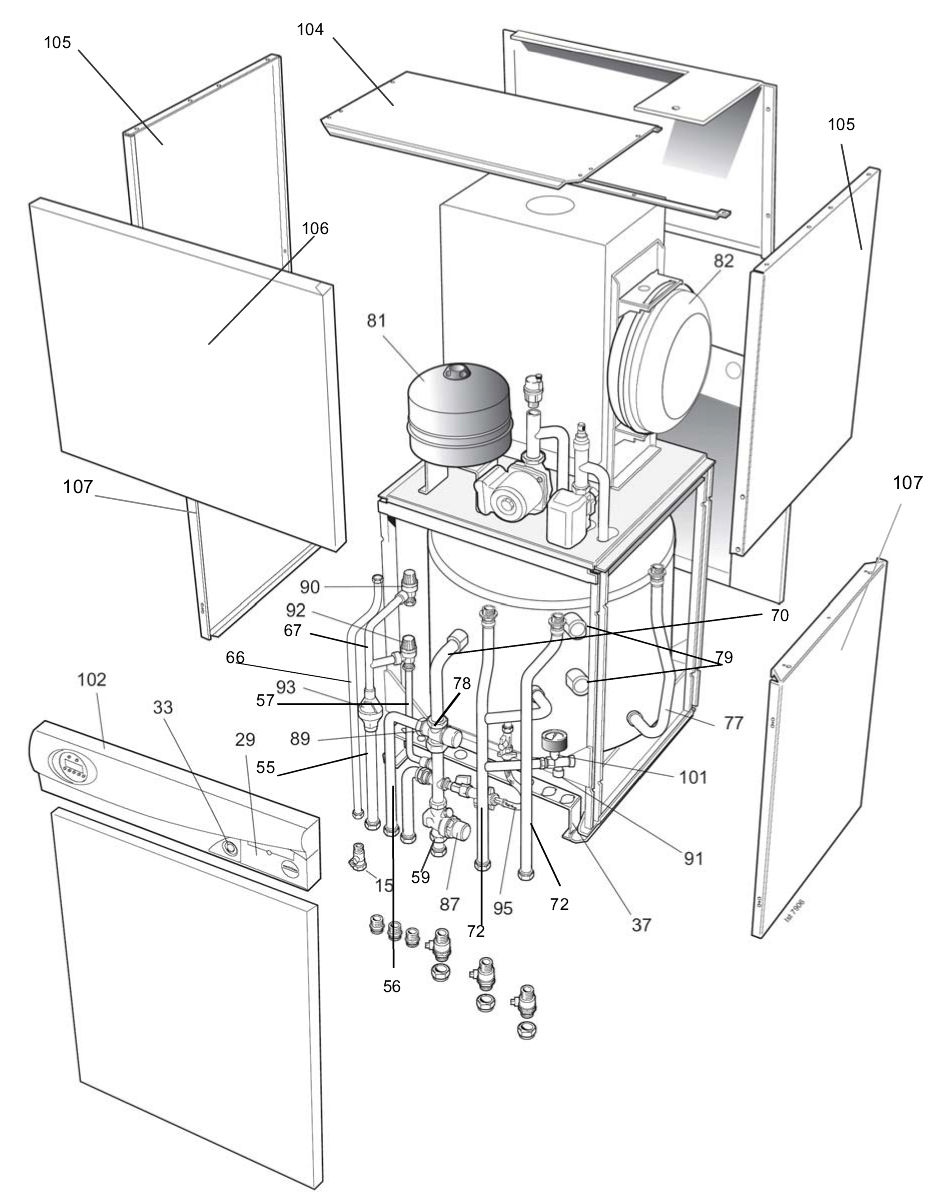 G31/A - Boiler Complete Exploded Before WV