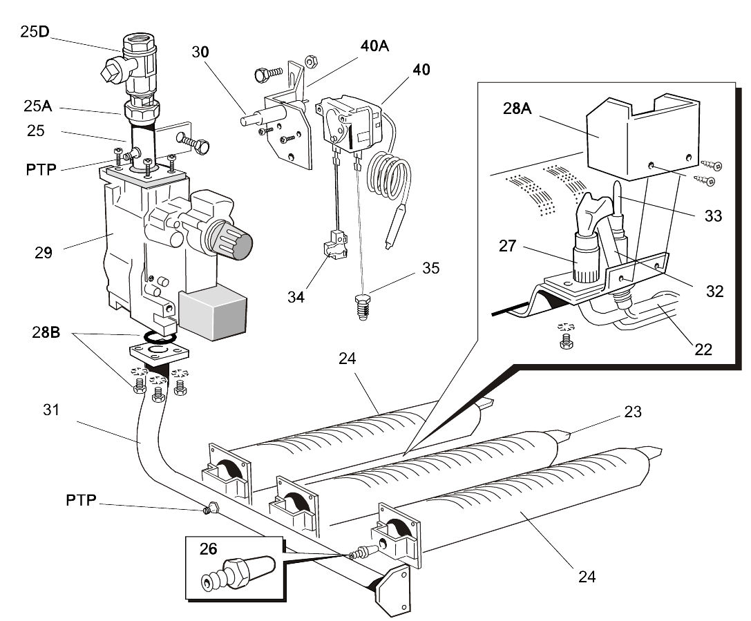 E13/C - Burner Controls 40-100