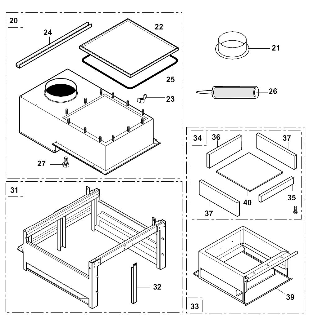 L35/D - Combustion Chamber and Flue Hood