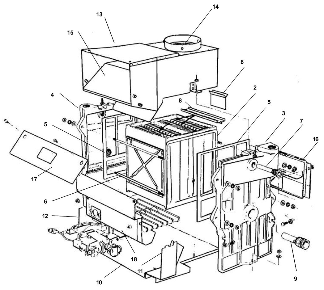 B16/B - Boiler Exploded