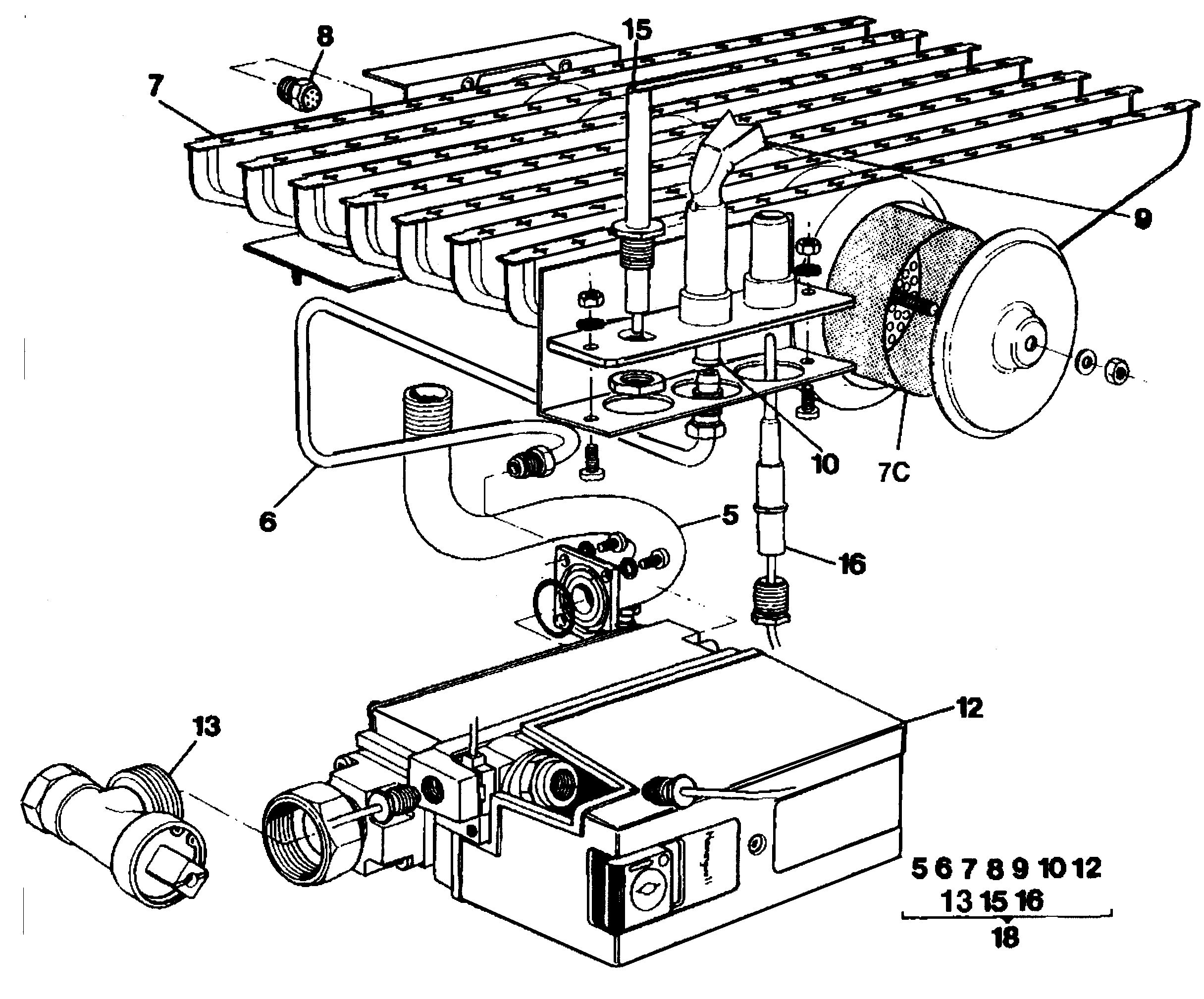 A18/D - Burner And Controls 55,50P, 60 & 60P