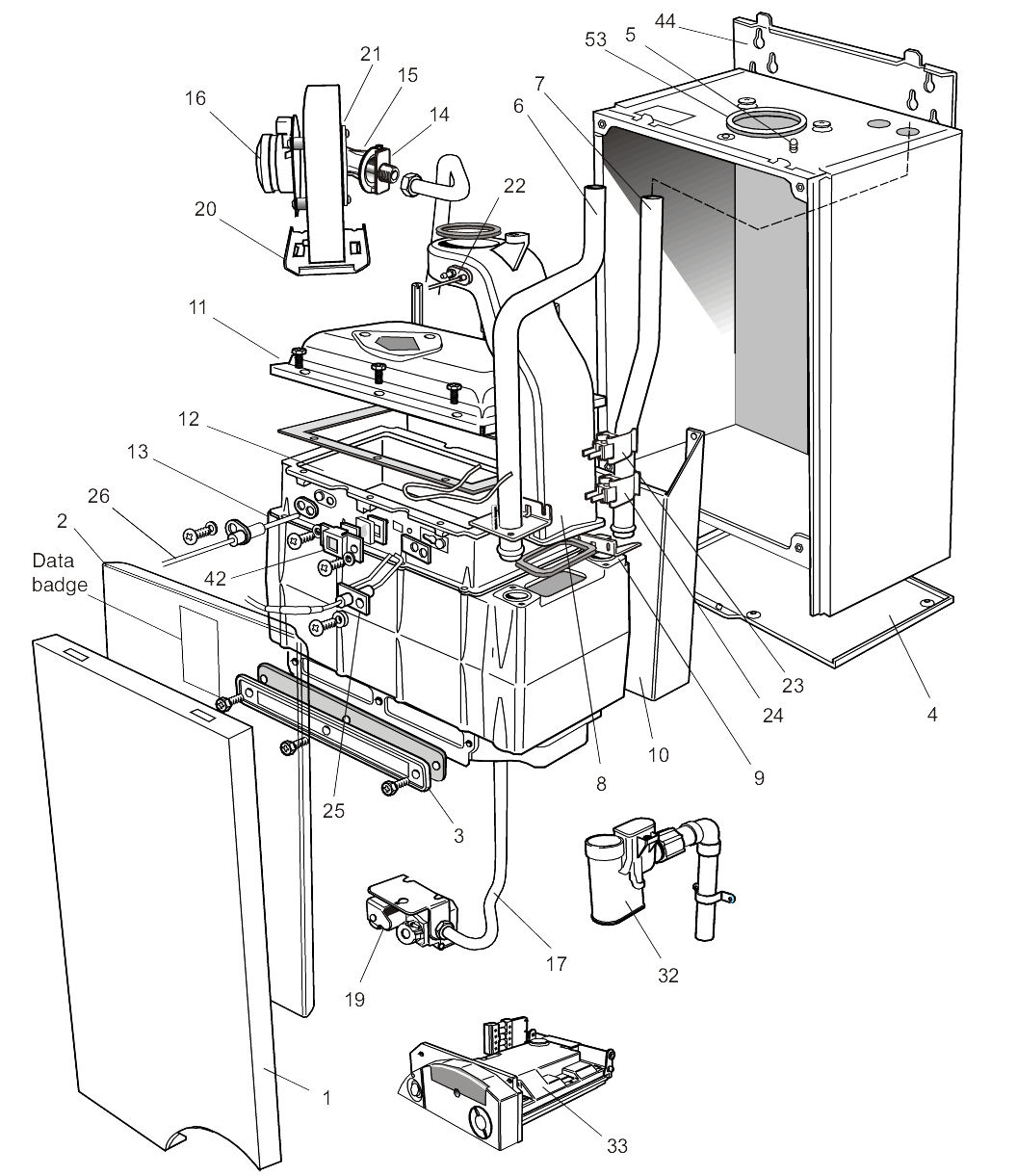 A64/C - Boiler Exploded