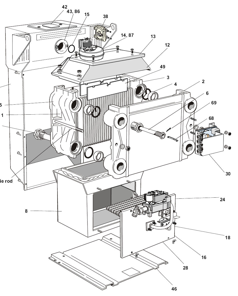 G23/B - Boiler Exploded 40 80