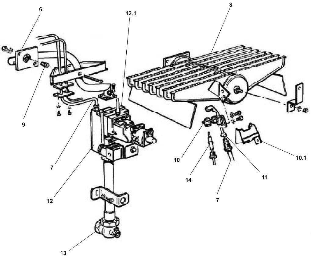 A38/C - Burner And Gas Controls