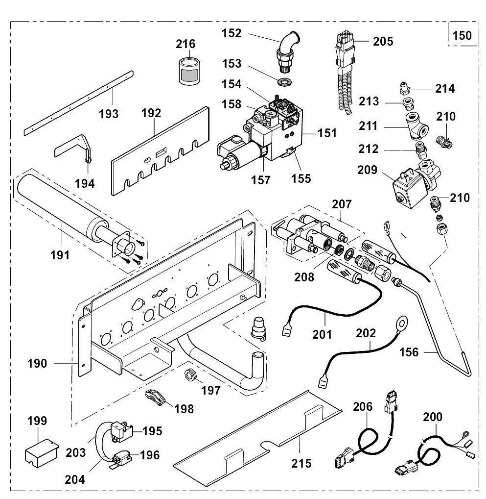 L35/E - Gas Line Assembly