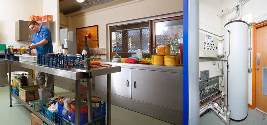 Riverside Childrens Centre kitchen Halstock calorifier